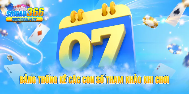 Bảng thống kê các con số tham khảo khi chơi