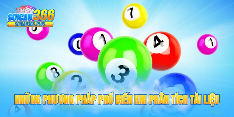 Những phương pháp phổ biến khi phân tích tài liệu
